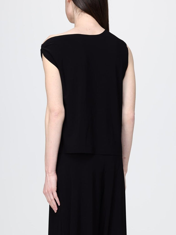 Norma Kamali Asymmetric Jersey Tank - Size Large