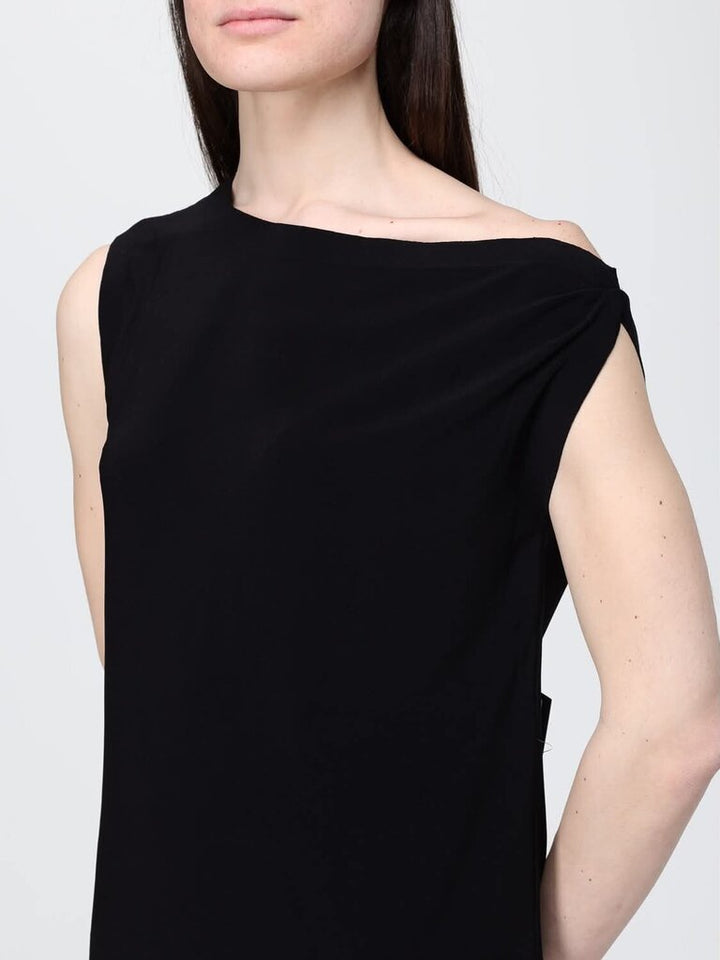 Norma Kamali Asymmetric Jersey Tank - Size Large