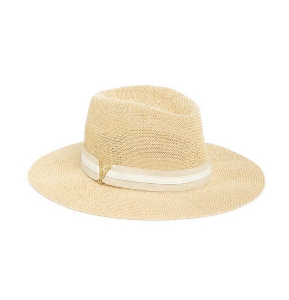 Vince Camuto Grosgrain Panama Hat - O/S