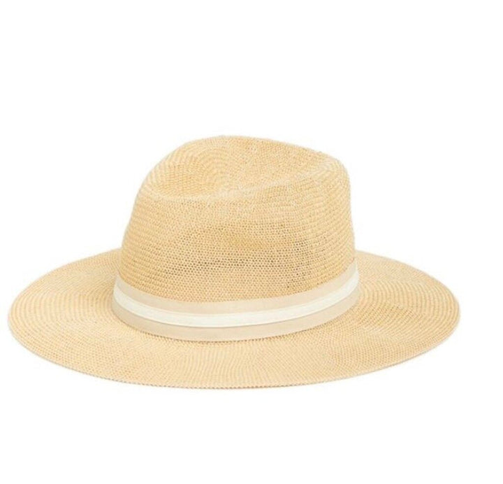 Vince Camuto Grosgrain Panama Hat - O/S