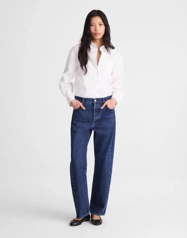 Madewell Pieced Barrel-Leg Jeans - Size 28 (retails for $148)