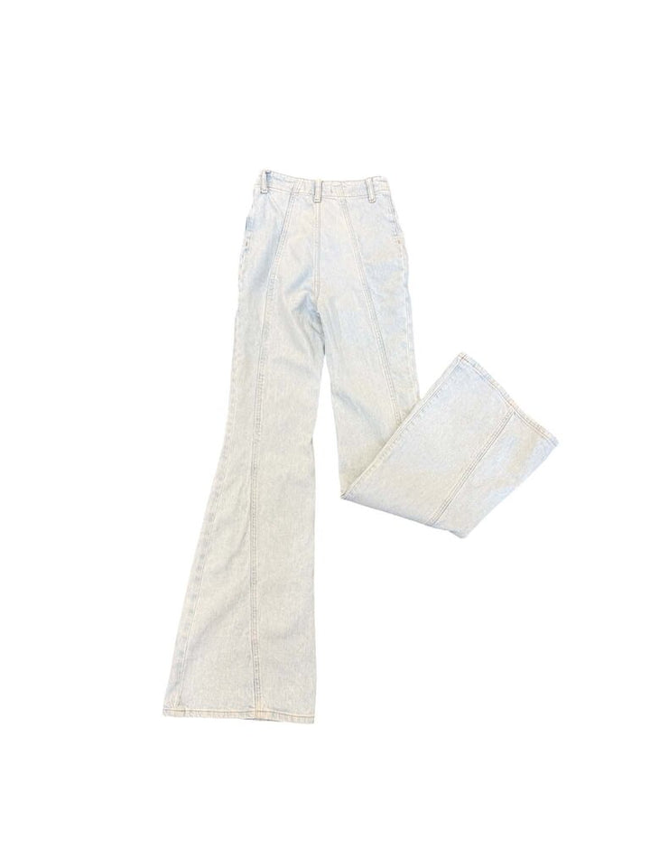 Free People High Rise Seamed Flare Jeans - Size 25