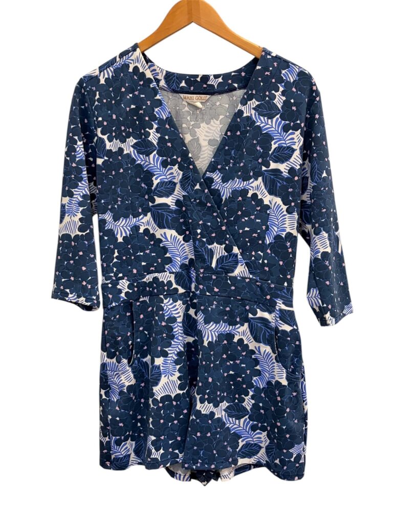 Mahi Gold V-Neck Romper - Size Medium