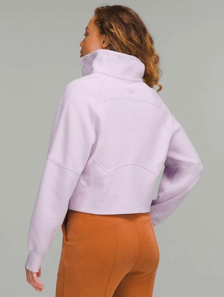 Lululemon Scuba Oversized Funnel Neck Half Zip in Lavender Dew - Size M/L