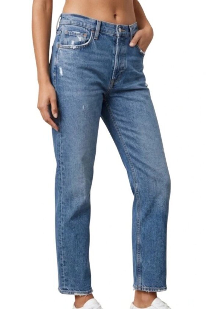 Agolde Kye Mid Rise Straight Crop Jeans - Size 25 (Retails for $248)