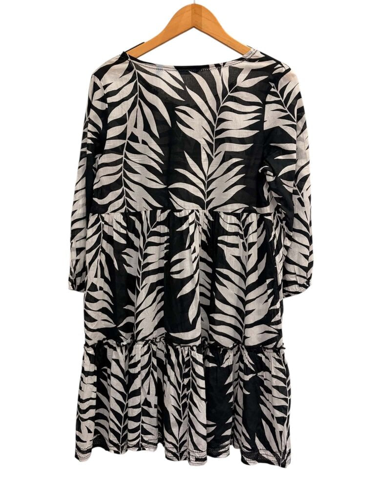 Tori Richard Tassel Tiered Ruffle Coverup - Size Small