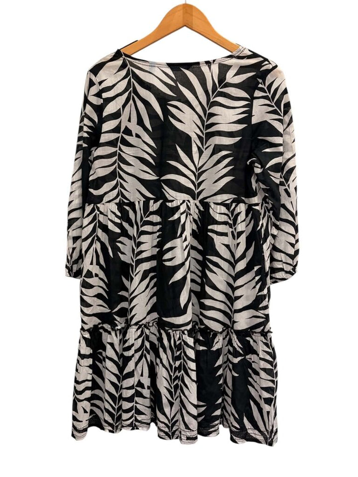 Tori Richard Tassel Tiered Ruffle Coverup - Size Small