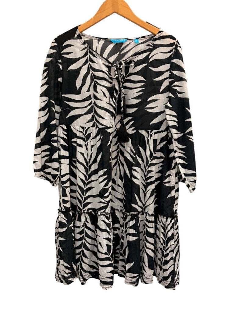 Tori Richard Tassel Tiered Ruffle Coverup - Size Small