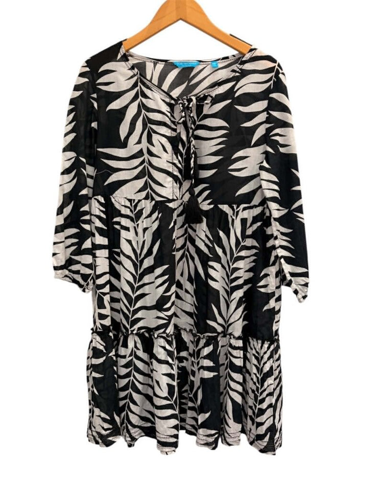 Tori Richard Tassel Tiered Ruffle Coverup - Size Small
