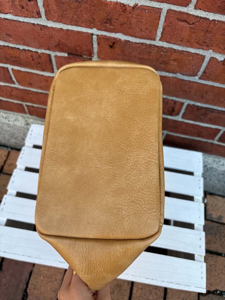 Antik Kraft Leather Tote Bag In Tan