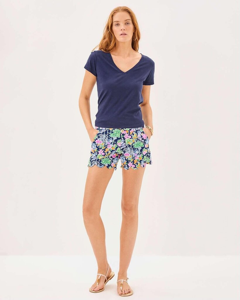 Lilly Pulitzer Disney Park Collection 5" Buttercup Shorts - Size 14