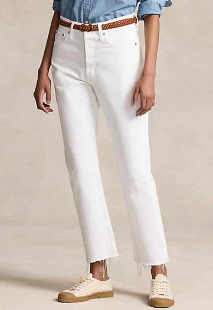 Polo Ralph Lauren NWT High Rise Relaxed Straight Crop Jeans - Size 27
