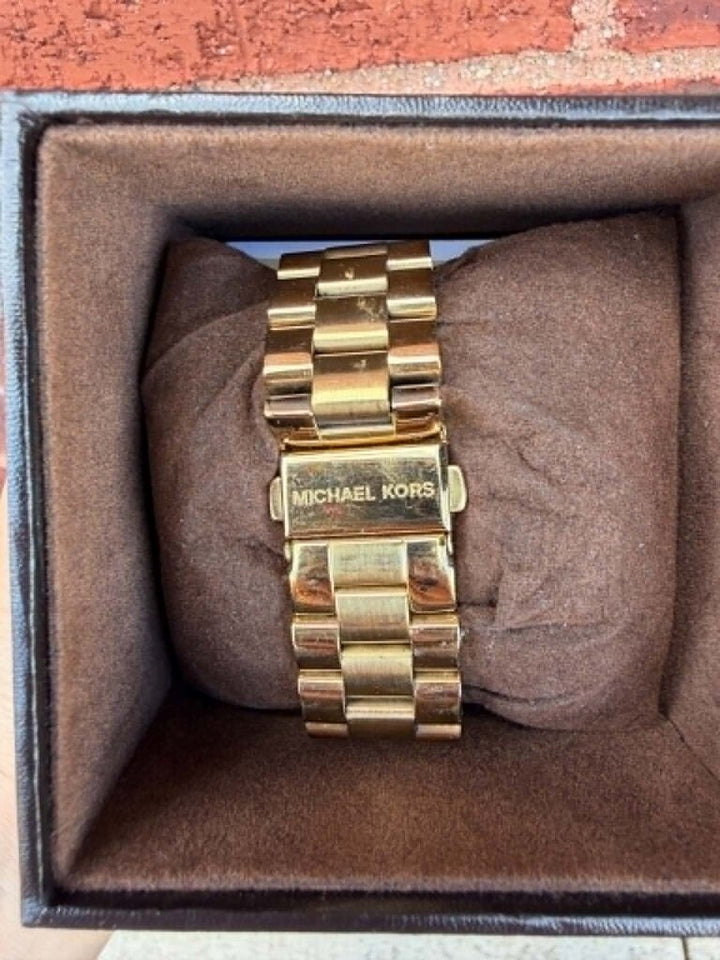 Michael Kors Slim Runway Gold-Tone Stainless Steel Watch (Org. Retail $225)