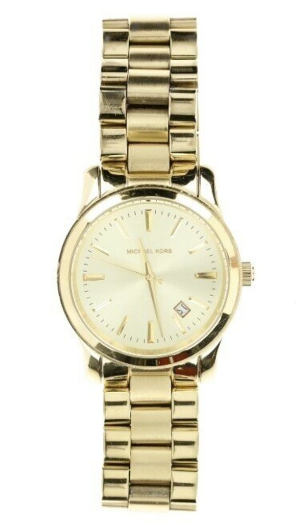 Michael Kors Slim Runway Gold-Tone Stainless Steel Watch (Org. Retail $225)