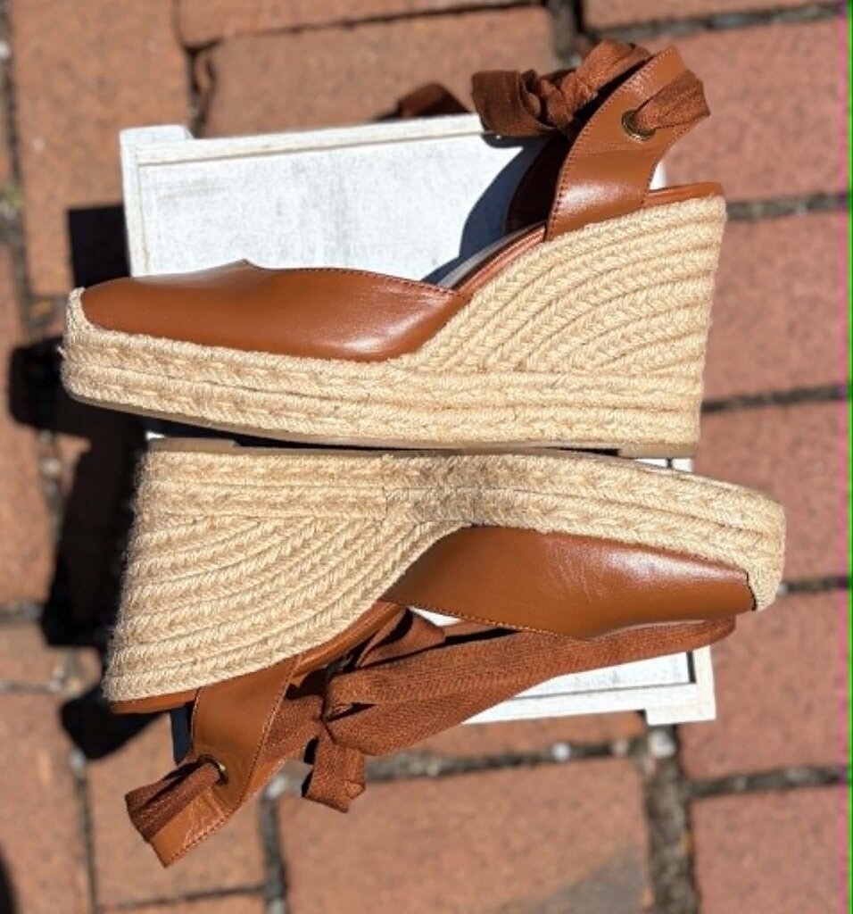 Zara Espadrilles Tie Up Wedges - Size 39