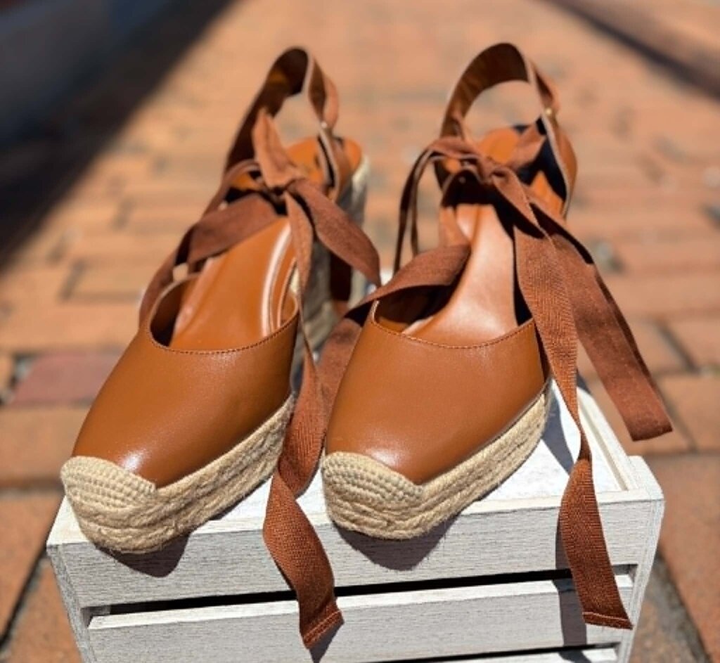 Zara Espadrilles Tie Up Wedges - Size 39