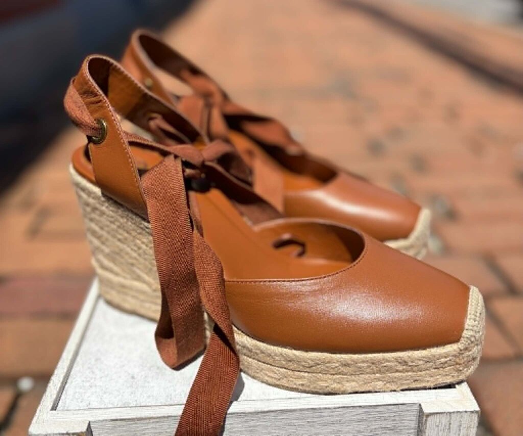 Zara Espadrilles Tie Up Wedges - Size 39