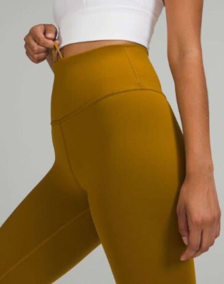 Lululemon Wunder Train High-Rise Tight 25" in Gold Spice - Size 16 (Retails $98)