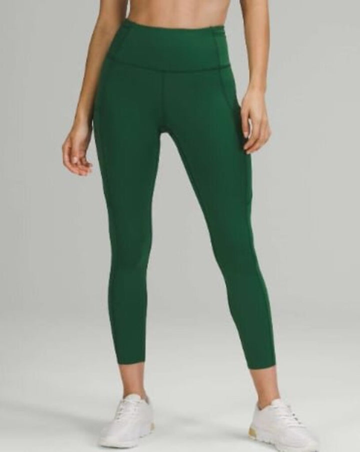 Lululemon Fast and Free High-Rise Tight 25" in Everglade Green - Size 18 (Retails $128)