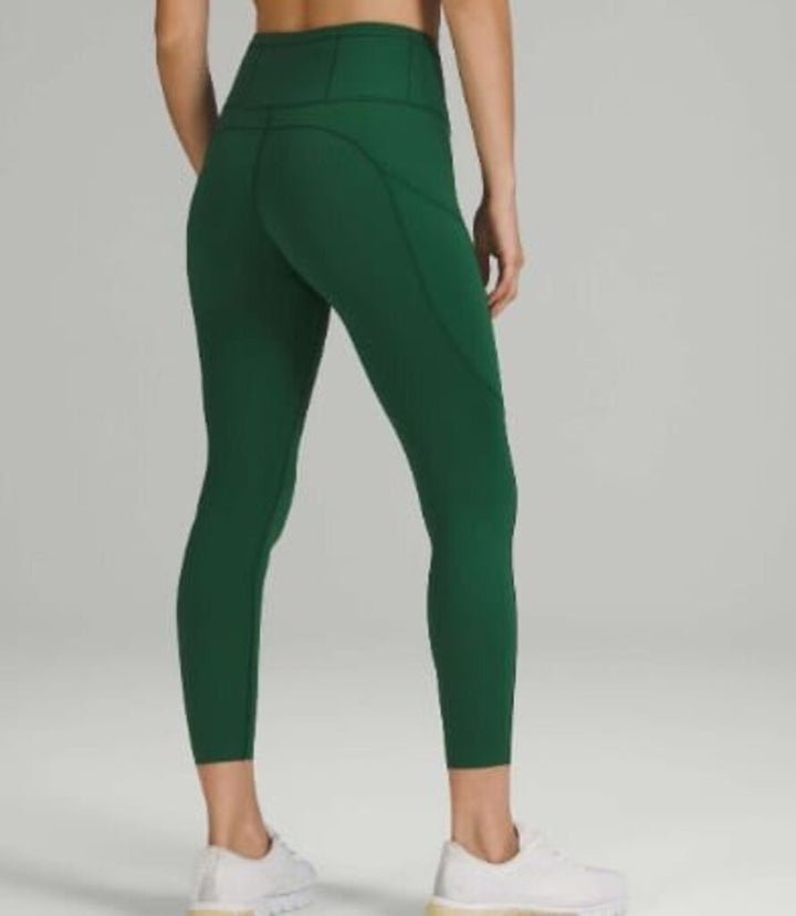 Lululemon Fast and Free High-Rise Tight 25" in Everglade Green - Size 18 (Retails $128)