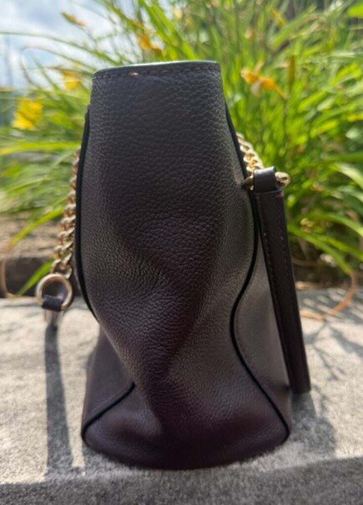 Coach Turnlock Tote in Oxblood