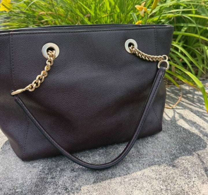 Coach Turnlock Tote in Oxblood
