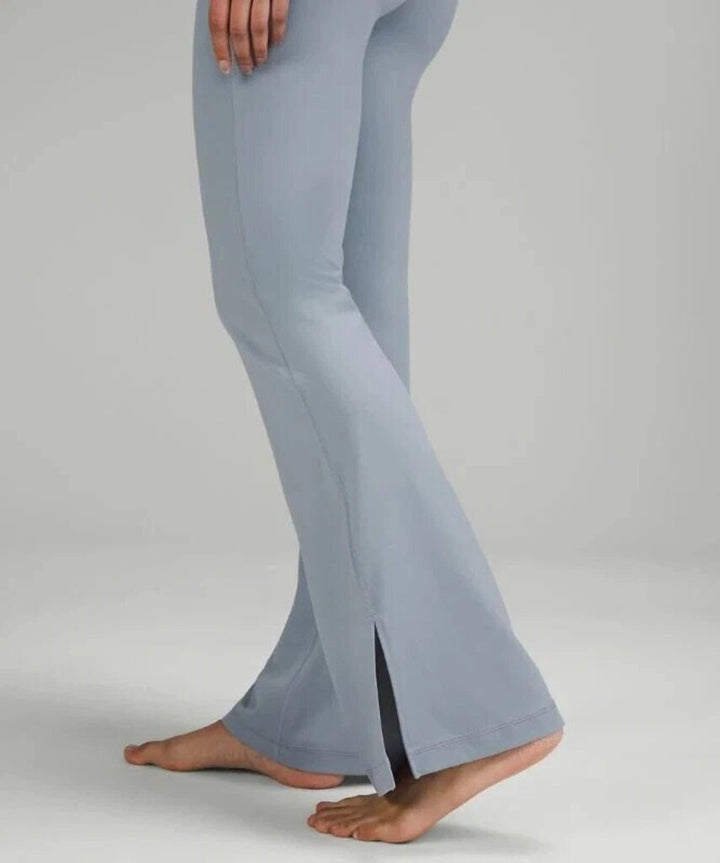 Lululemon Groove High-Rise Split-Hem Flared Pant in Chambray - Size 16