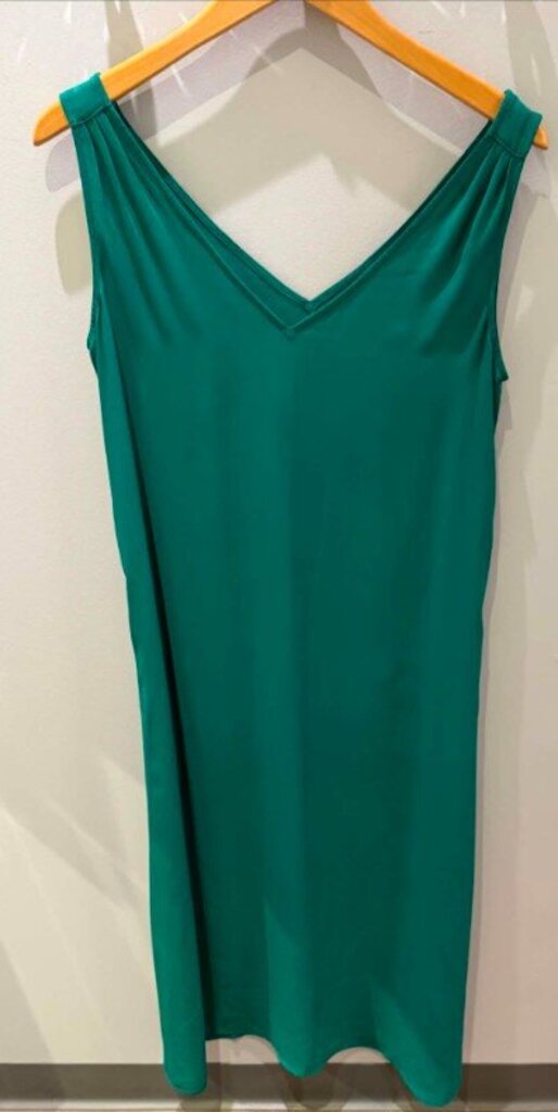 J. Crew Maxi Satin Slip Dress in Emerald- Size XS