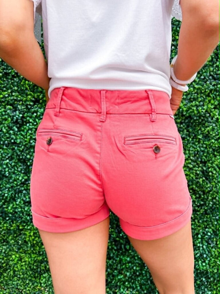 Dear John NWT Hampton Mid Rise Shorts in Raspberry- Size 27 (Org. Retail $69)