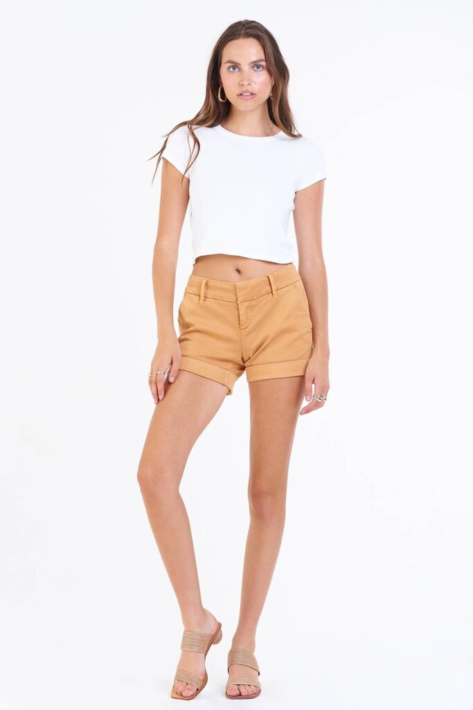 Dear John NWT Hampton Mid Rise Shorts in Sunflower- Size 27 (Org. Retail $69)