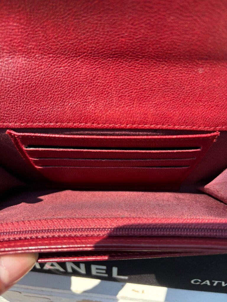 Chanel Caviar Sevruga Yen Wallet