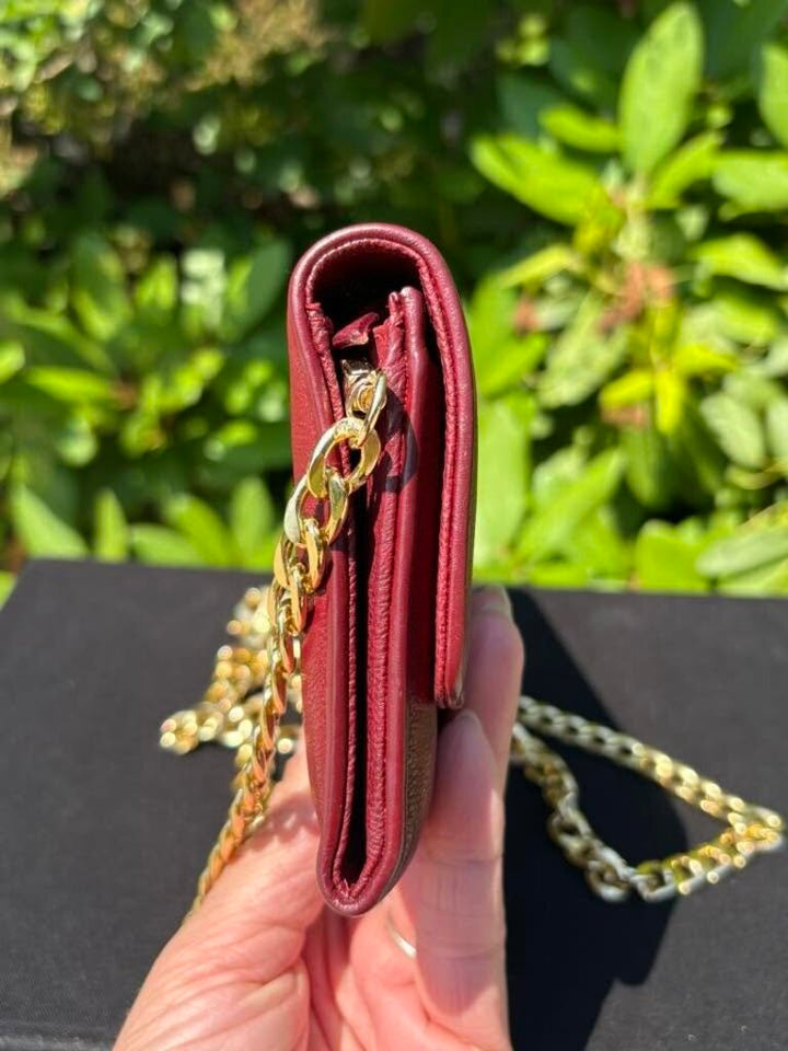 Chanel Caviar Sevruga Yen Wallet