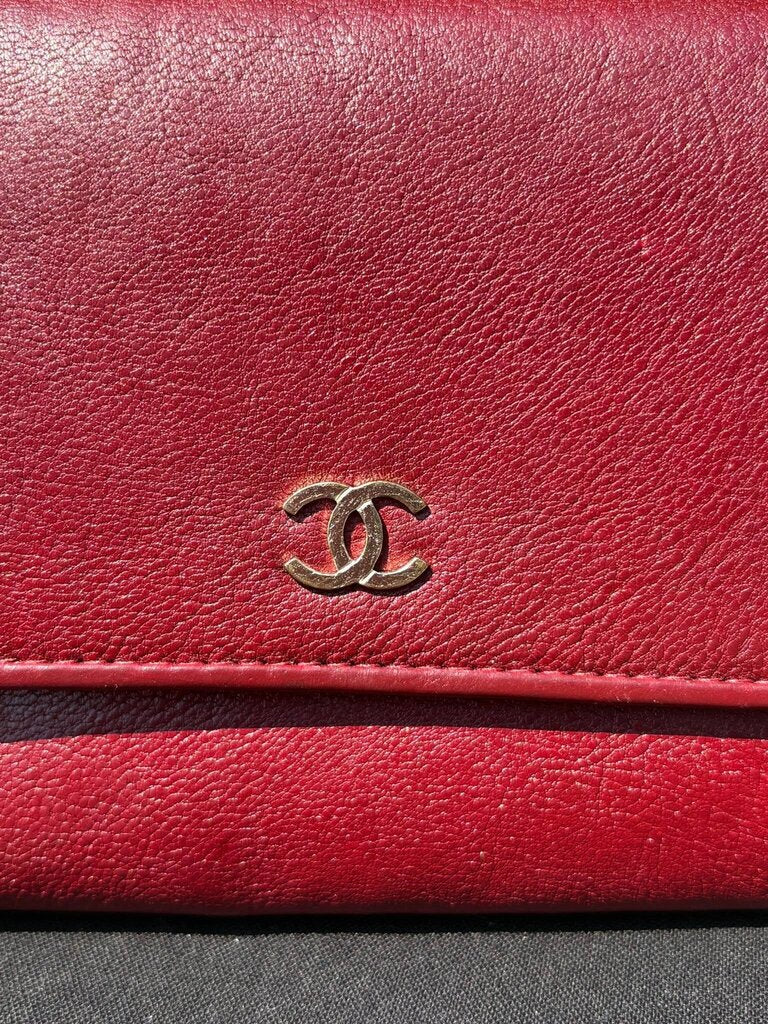 Chanel Caviar Sevruga Yen Wallet
