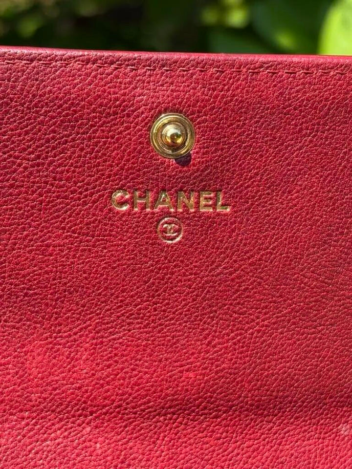 Chanel Caviar Sevruga Yen Wallet