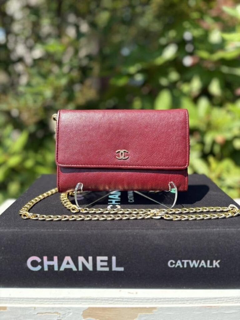 Chanel Caviar Sevruga Yen Wallet