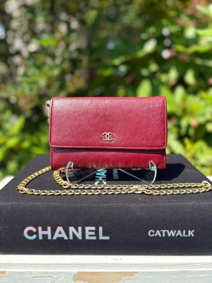 Chanel Caviar Sevruga Yen Wallet