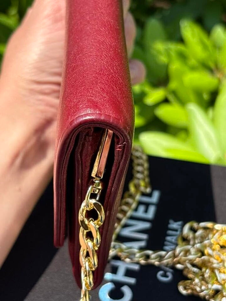 Chanel Caviar Sevruga Yen Wallet