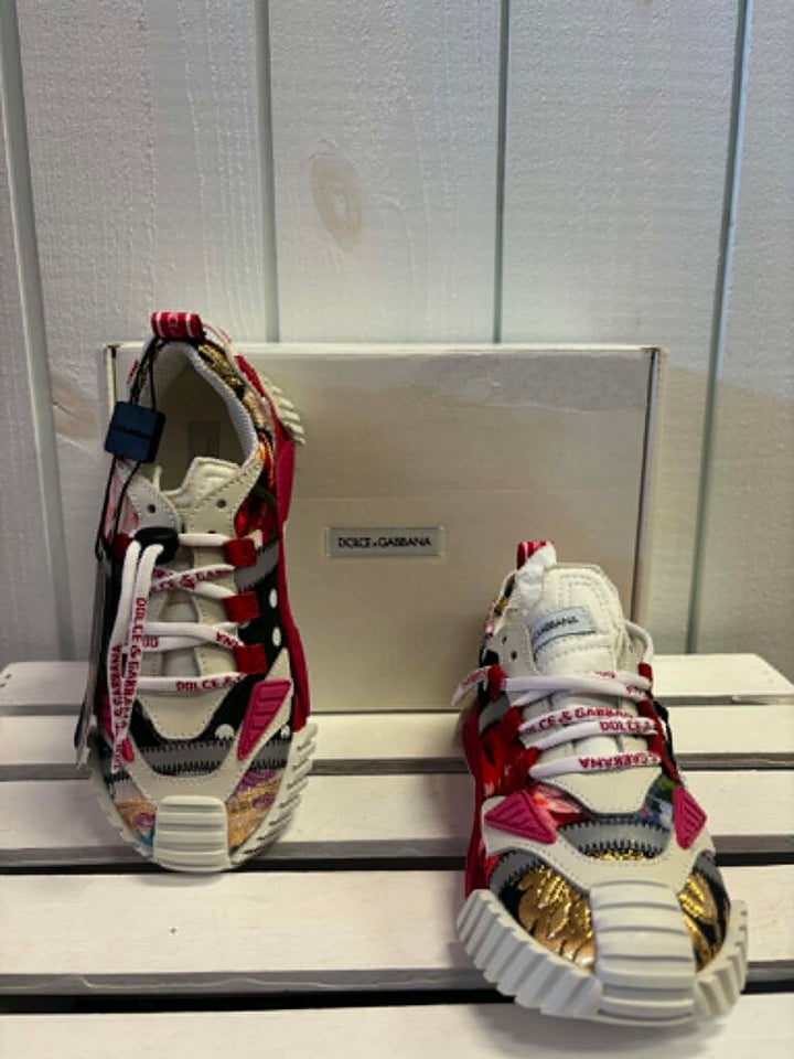 Dolce & Gabbana Kids Sneakers In Multi - Size 12