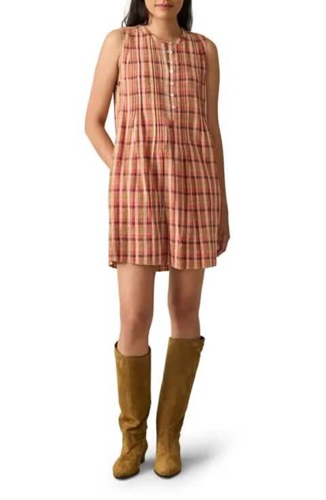 Faherty Isha Plaid Mini Dress - Size Small