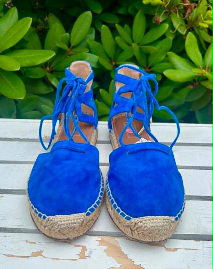 Aquazzura Belgravia Suede Espadrilles Sandals - Size 38