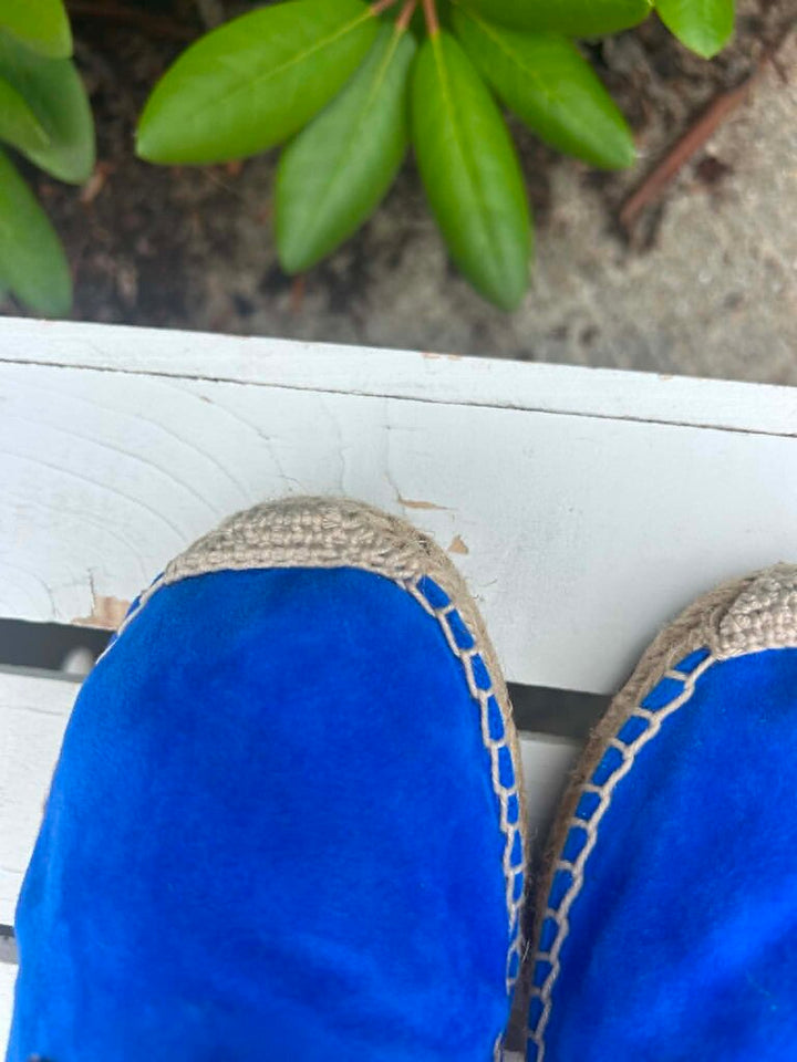 Aquazzura Belgravia Suede Espadrilles Sandals - Size 38