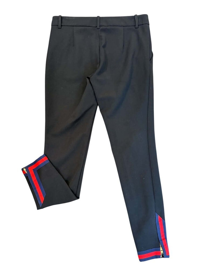 Gucci Zip Striped Hem Straight Pant - Size 38