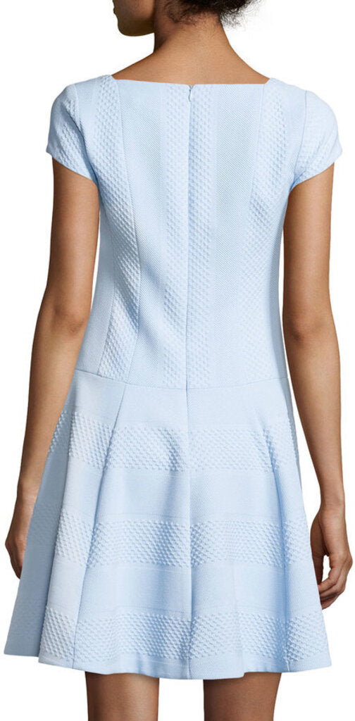 Nanette Lepore Adventure Seeker Textured Knit Fit And Flare Dress - Size 10