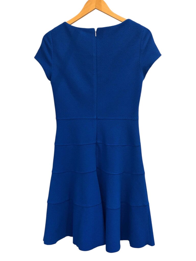 Rebecca Taylor Royal Blue Texture Fit And Flare Dress - Size 8