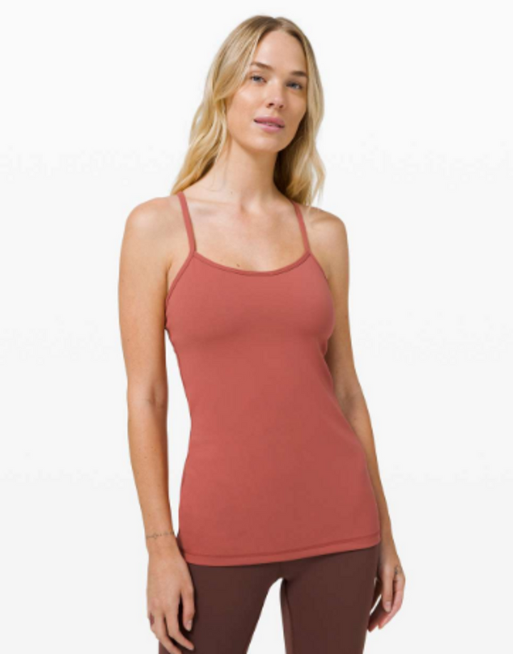 Lululemon Power Y Tank *Everlux in Soft Cranberry - Size 8