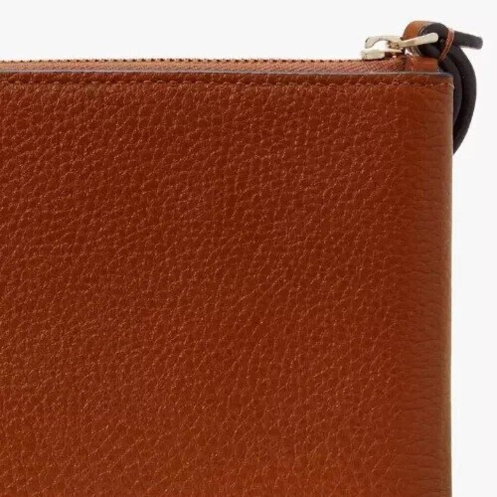 Kate Spade NWT Leila L Zip Pebble Leather Wristlet