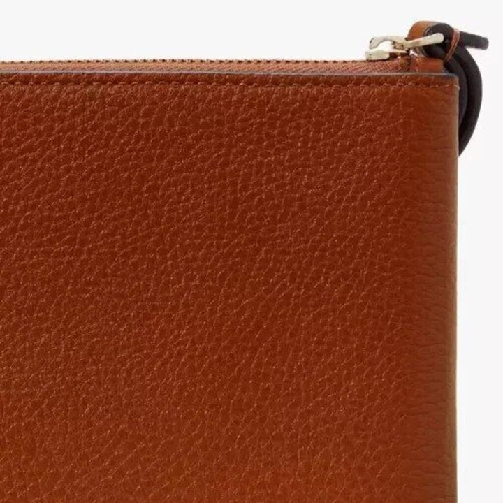Kate Spade NWT Leila L Zip Pebble Leather Wristlet