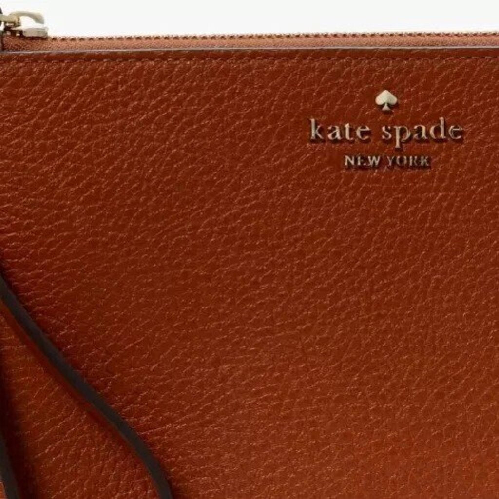 Kate Spade NWT Leila L Zip Pebble Leather Wristlet