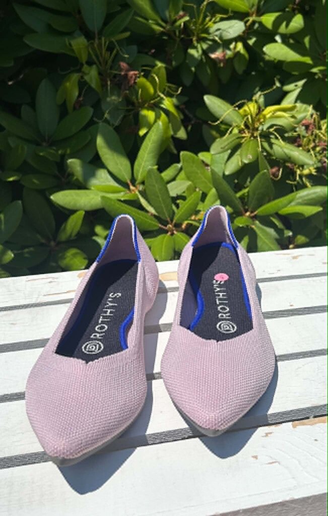 Rothy's The Point Retired Petal Pink Slip-On Flats - Size 8
