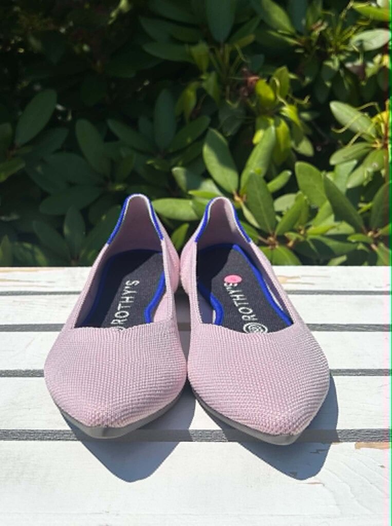 Rothy's The Point Retired Petal Pink Slip-On Flats - Size 8